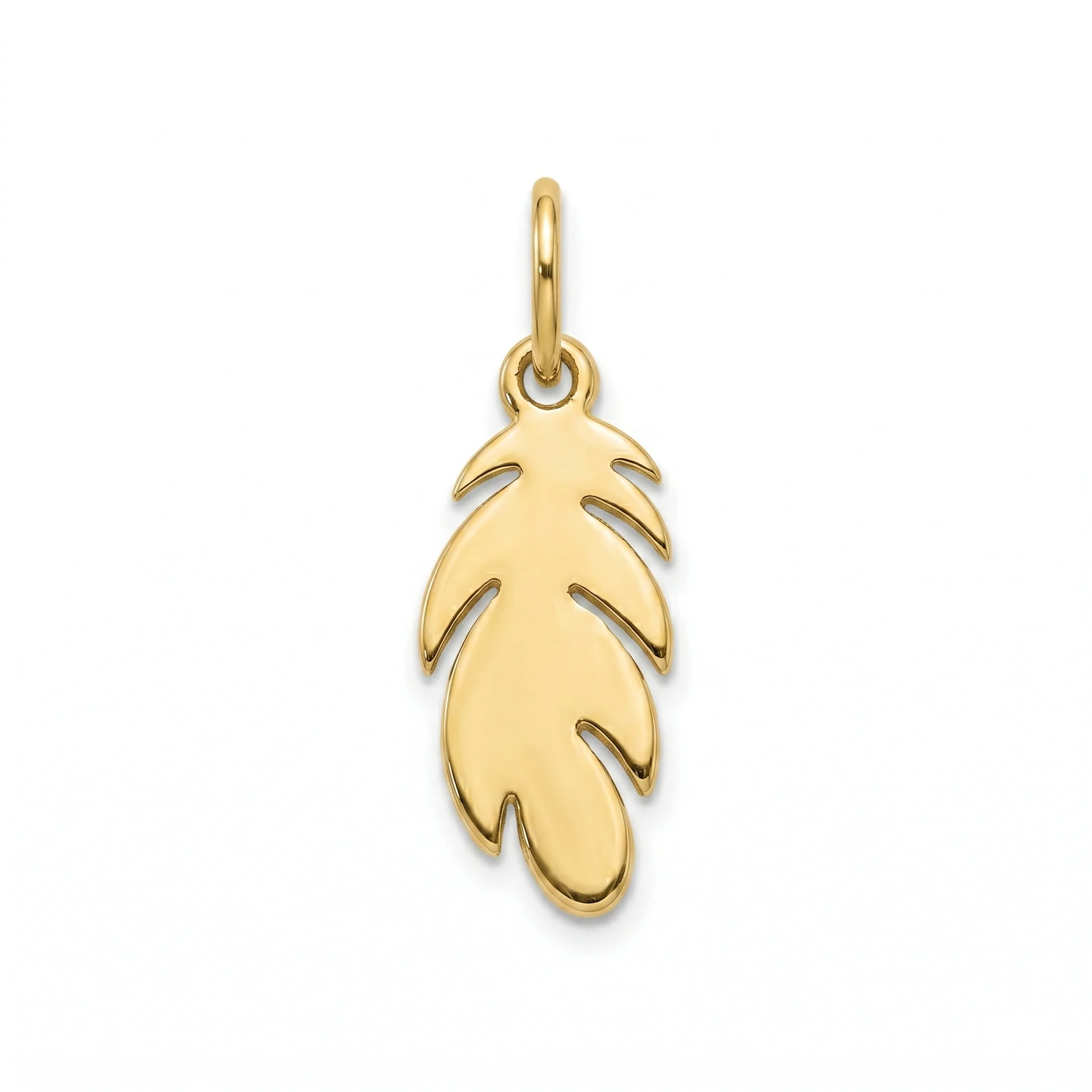 14K Gold | AnhÀnger Feder K026