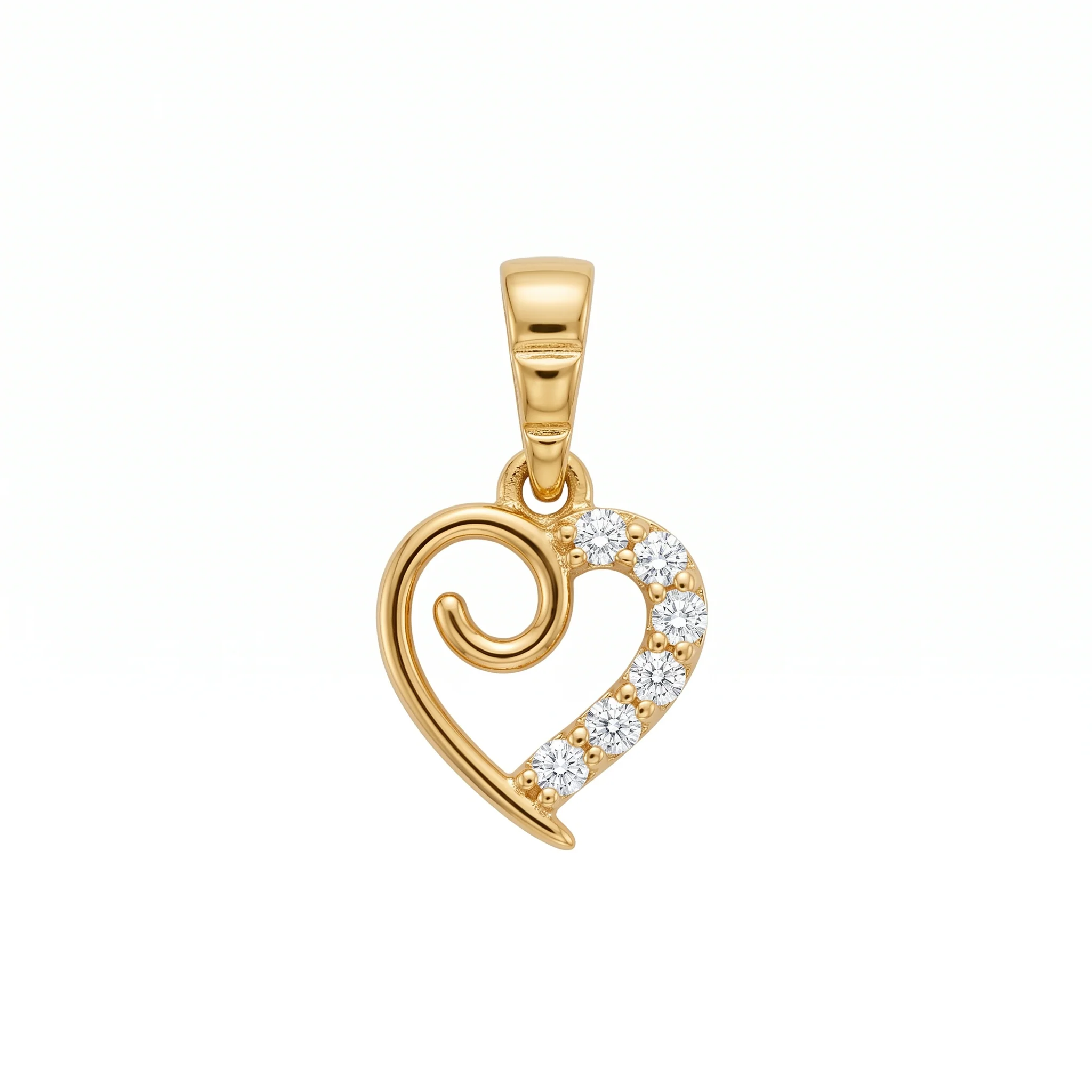 14K Gold | AnhÀnger Herz mit Zirkonia K081