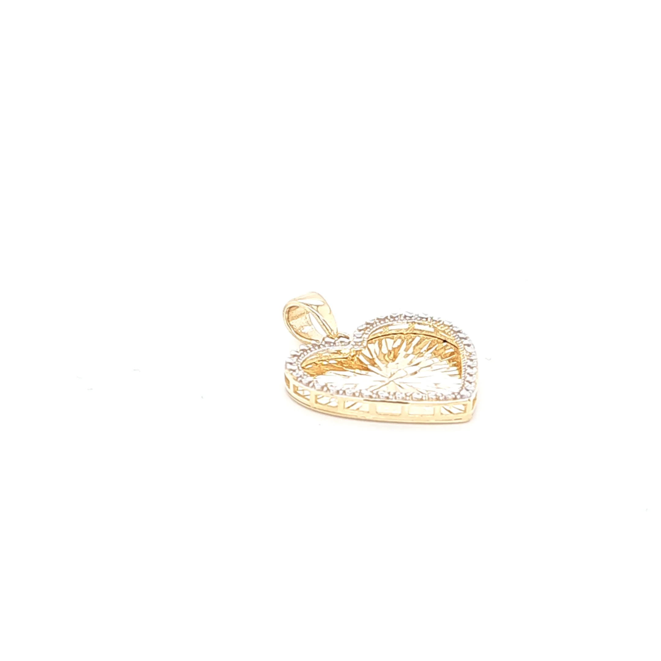 14K Gold | AnhÀnger Herz mit Zirkonia K151 - Image 2