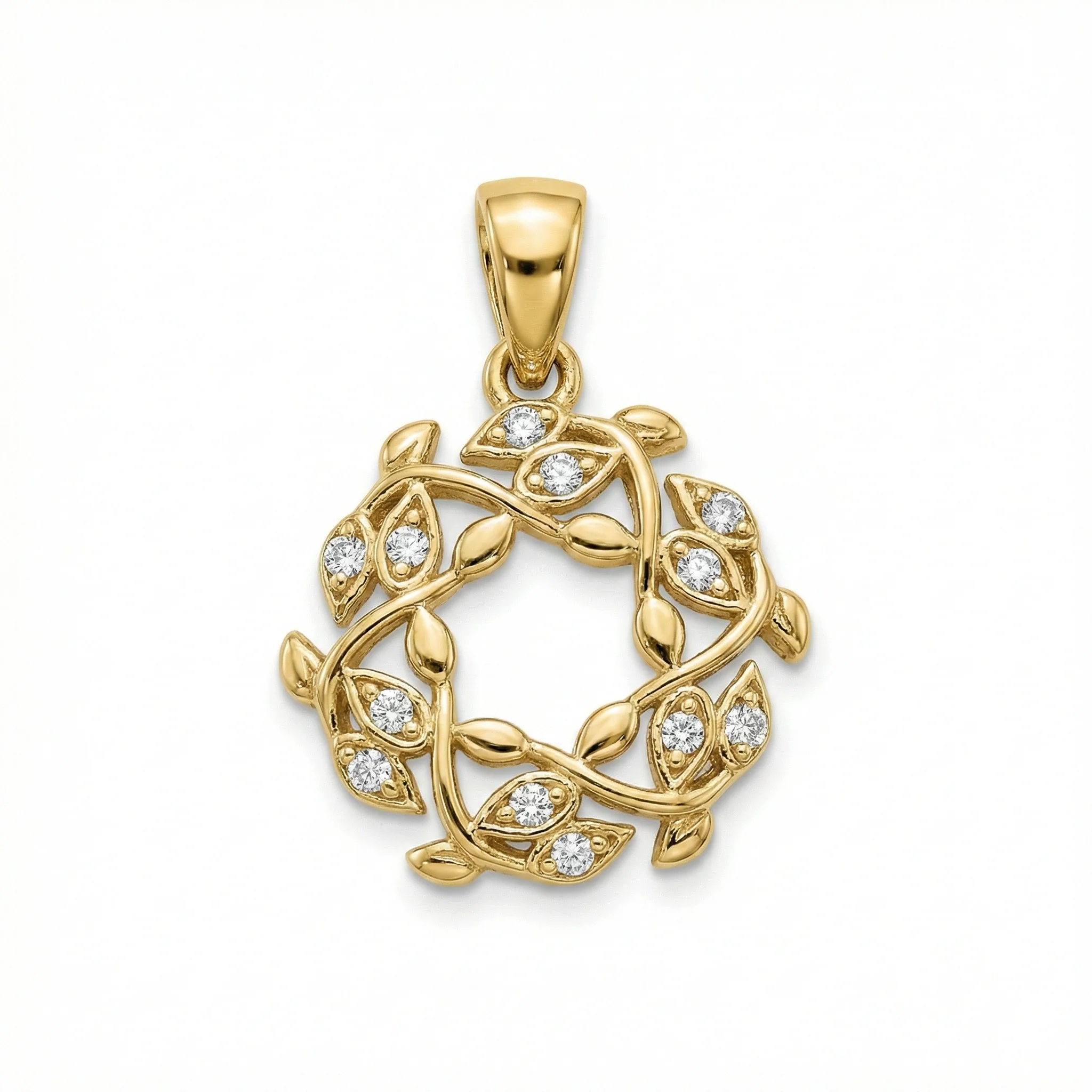 14K Gold | Anhänger Blume mit Zirkonia K123