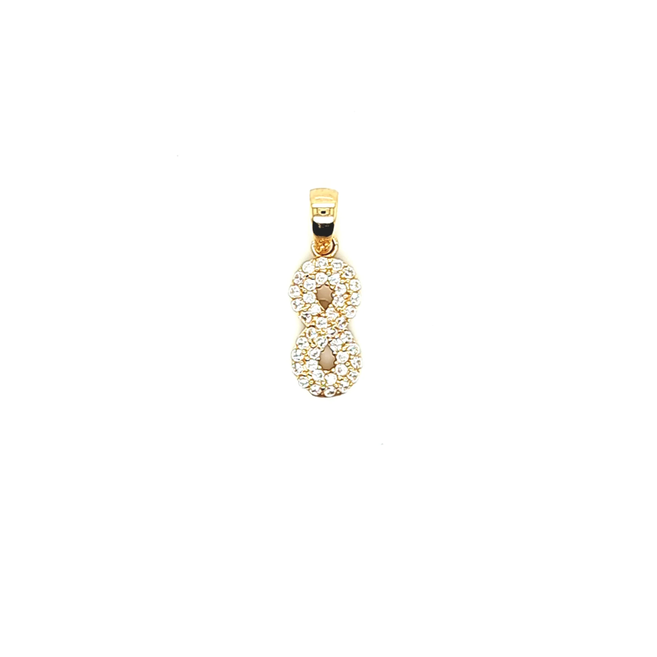 14K Gold | Anhänger mit Infinity und Zirkonia K094