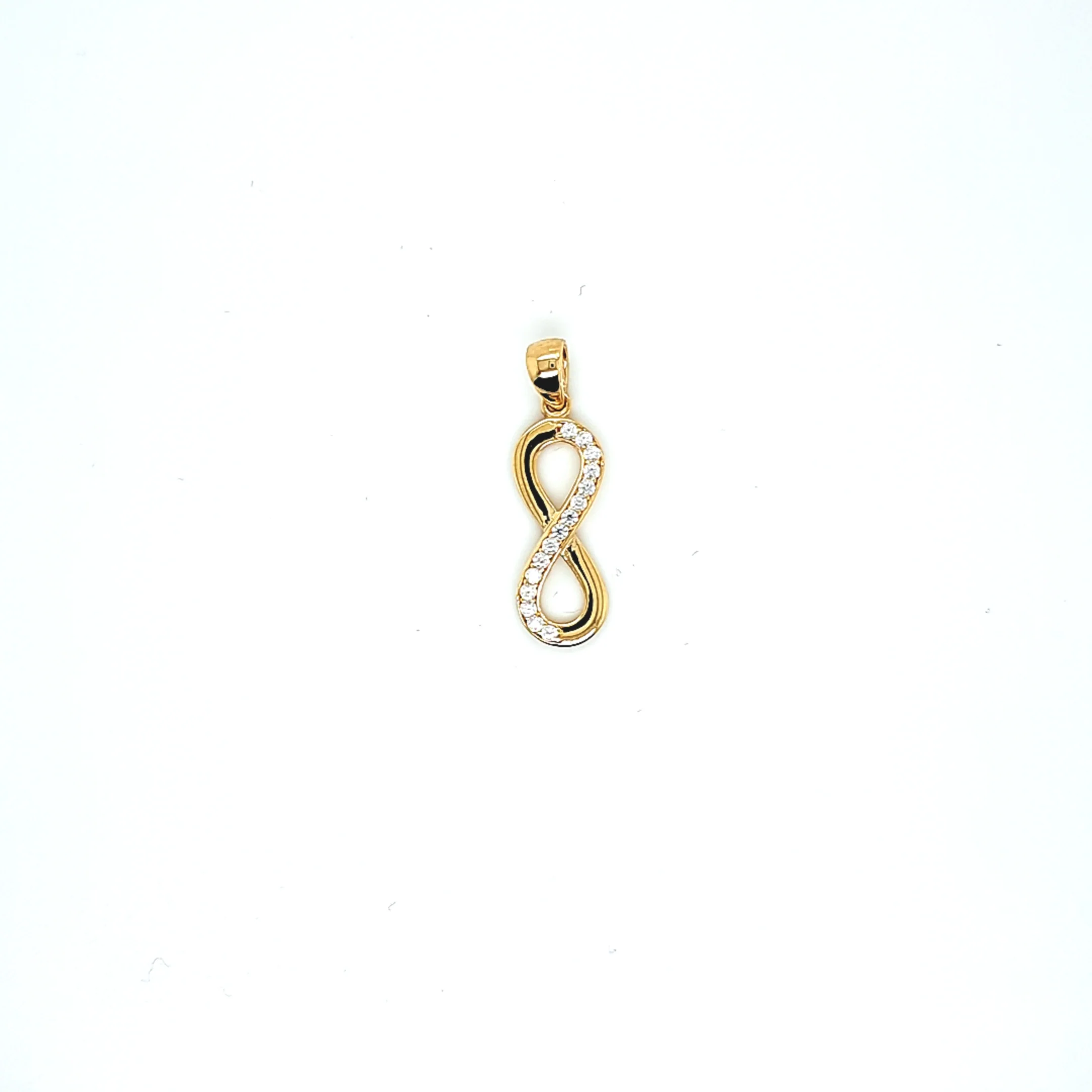14K Gold | Anhänger mit Infinity und Zirkonia K100
