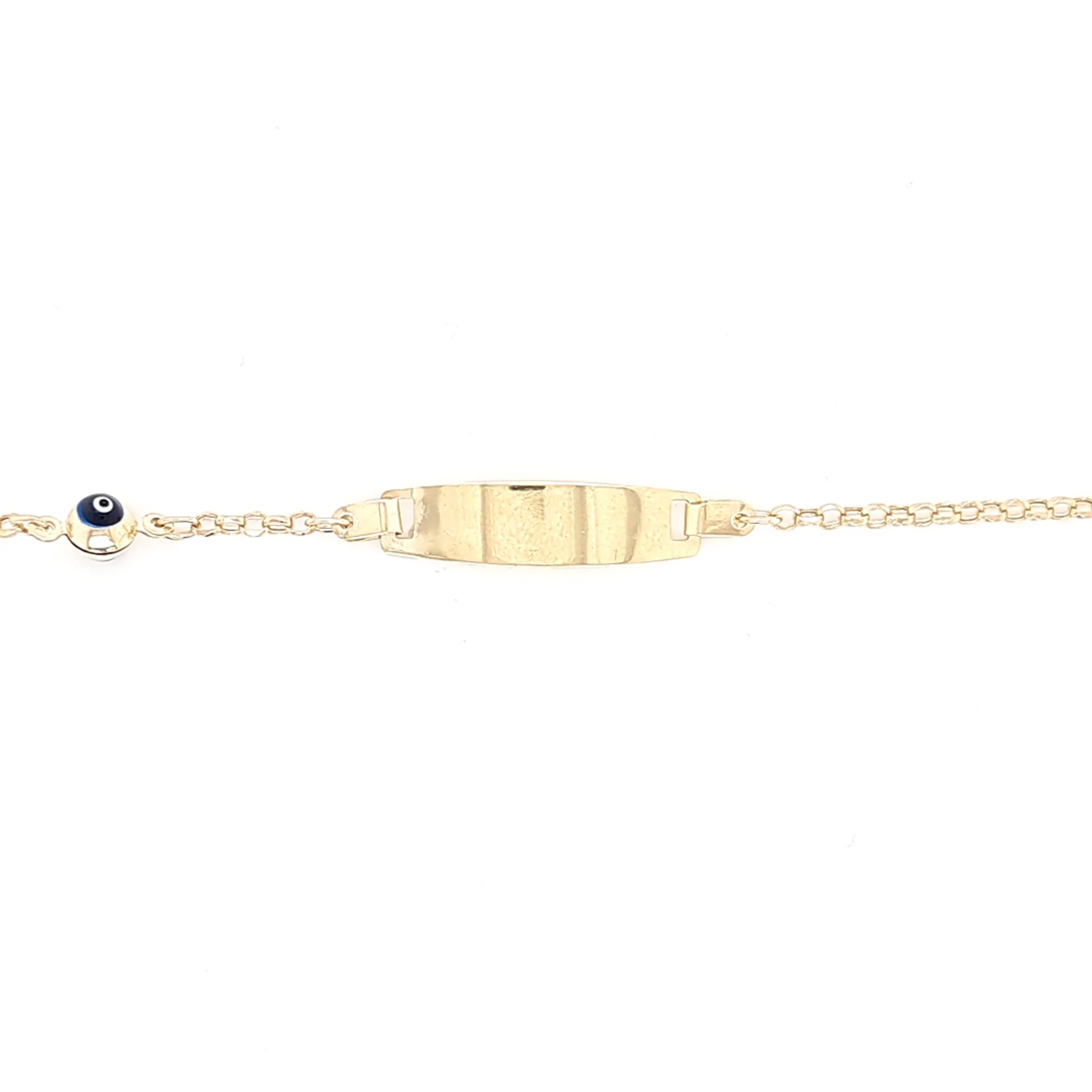 14K Gold | Armband ID-Band mit Nazar