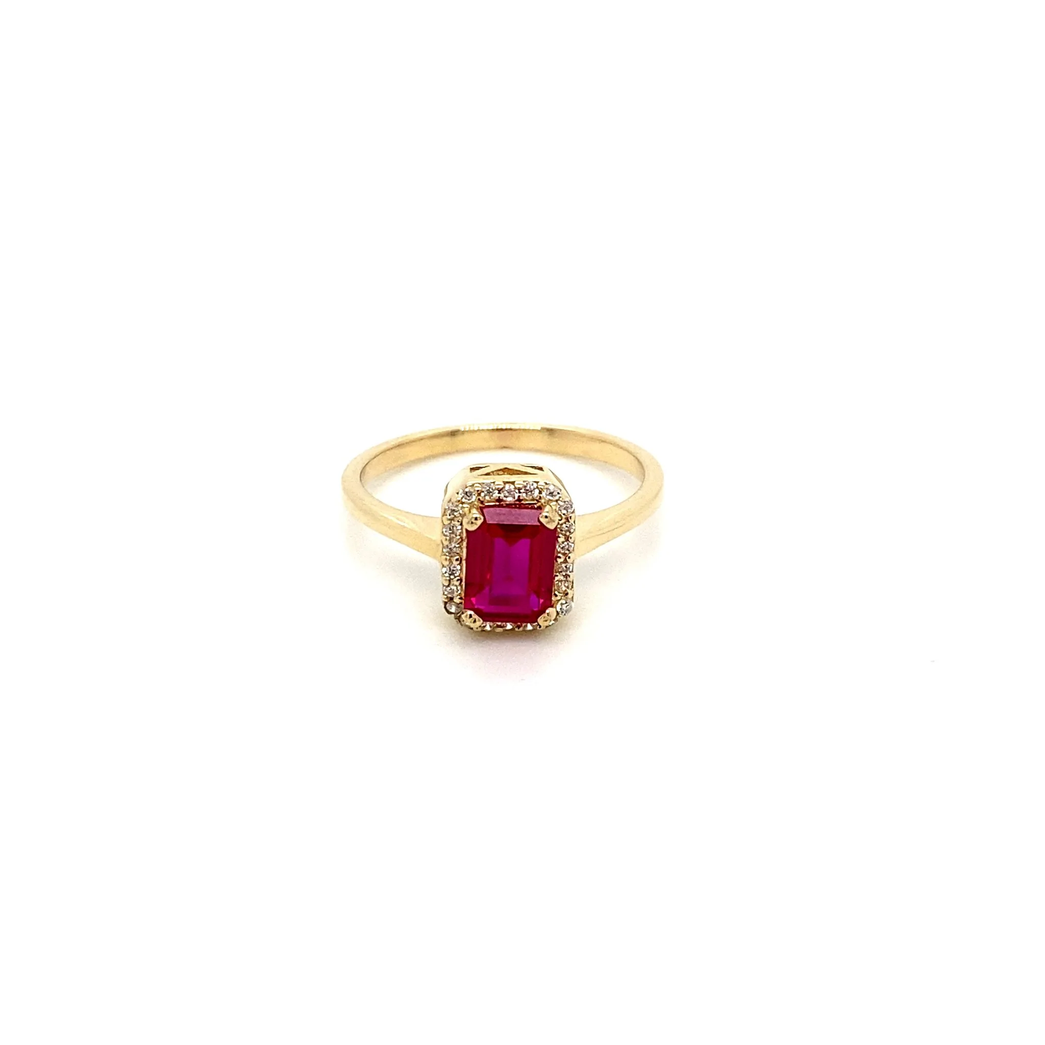 14K Gold | Baguette Steinring - Image 4