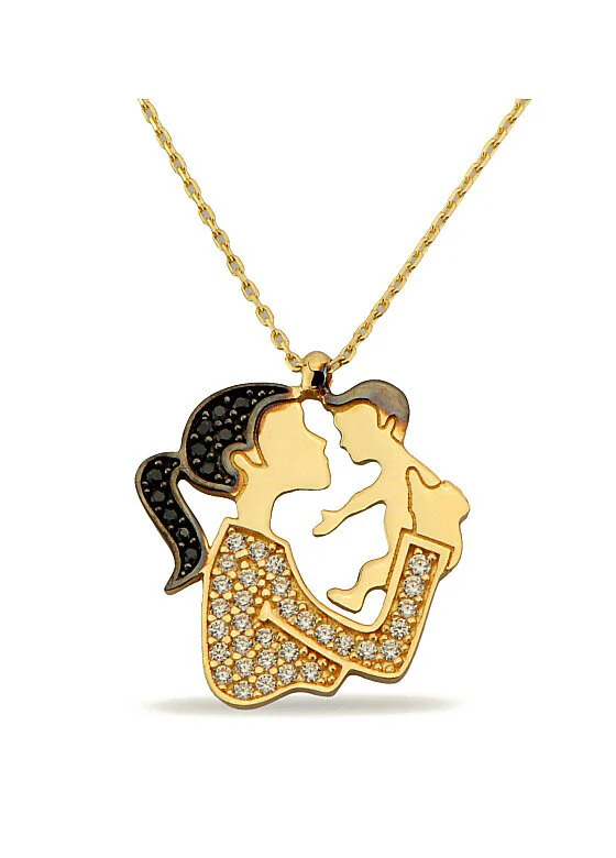 14K Gold | Halskette mit Mutter K1397