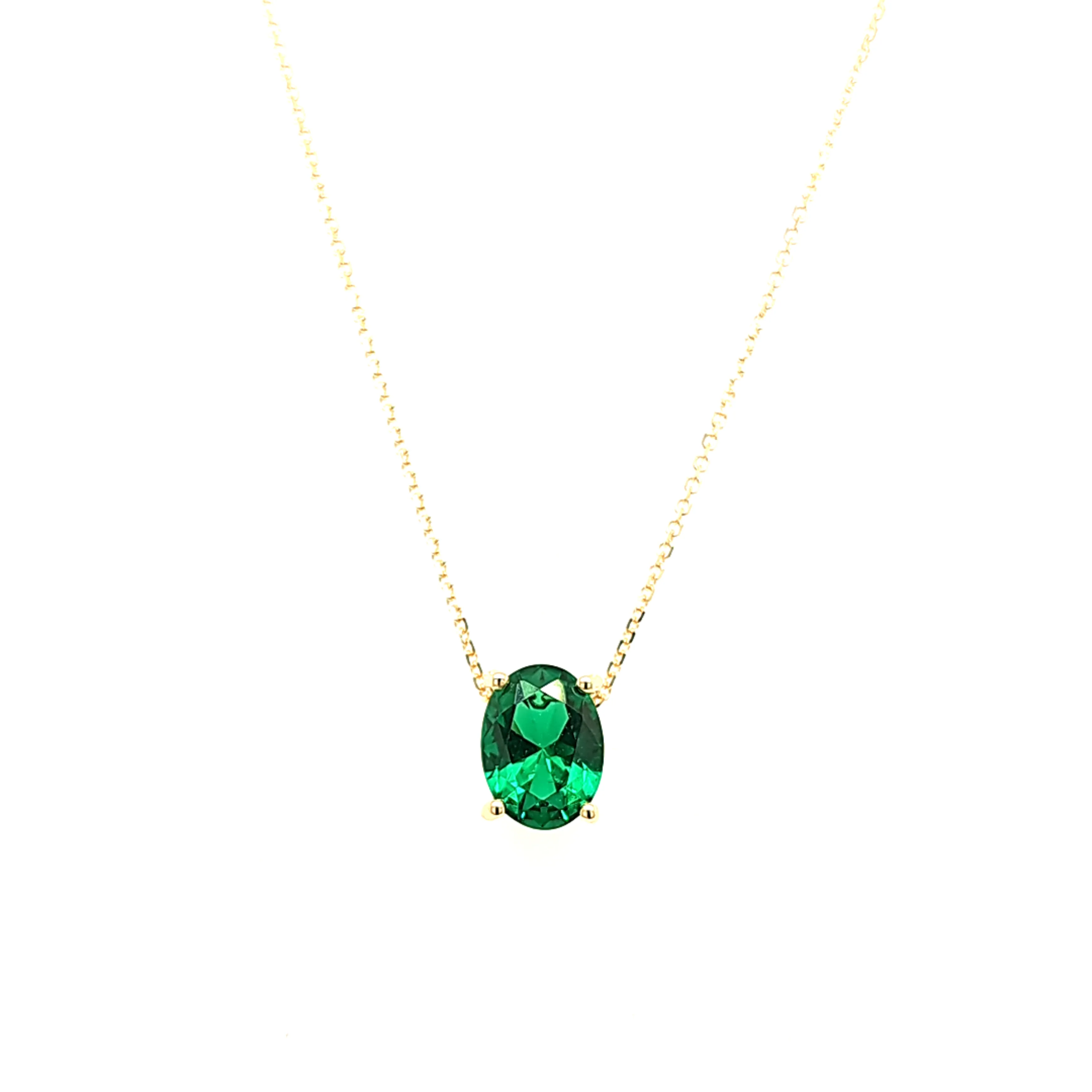 14K Gold | Halskette mit Zirkonia