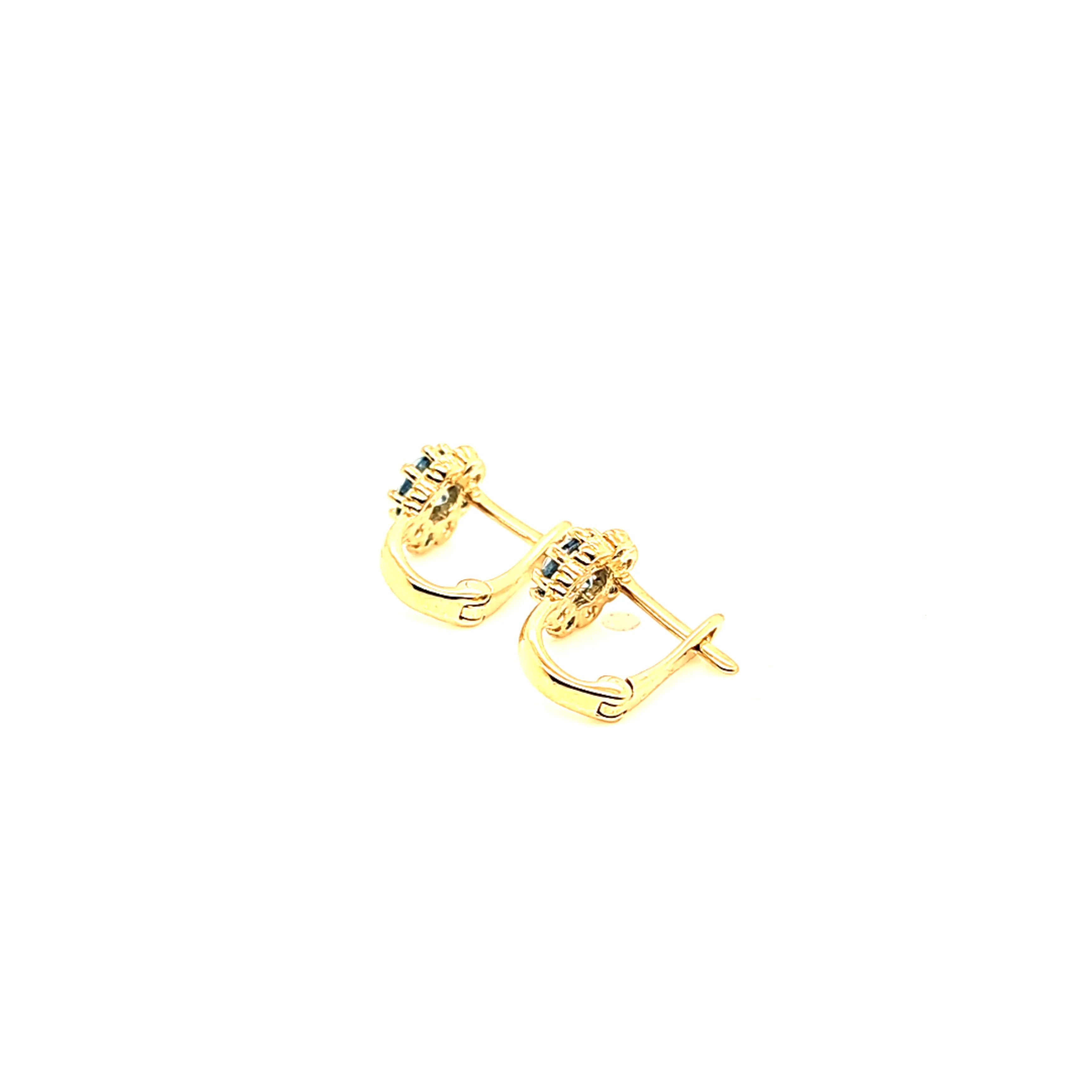 14K Gold | Ohrstecker Creole mit Zirkonia - Image 2