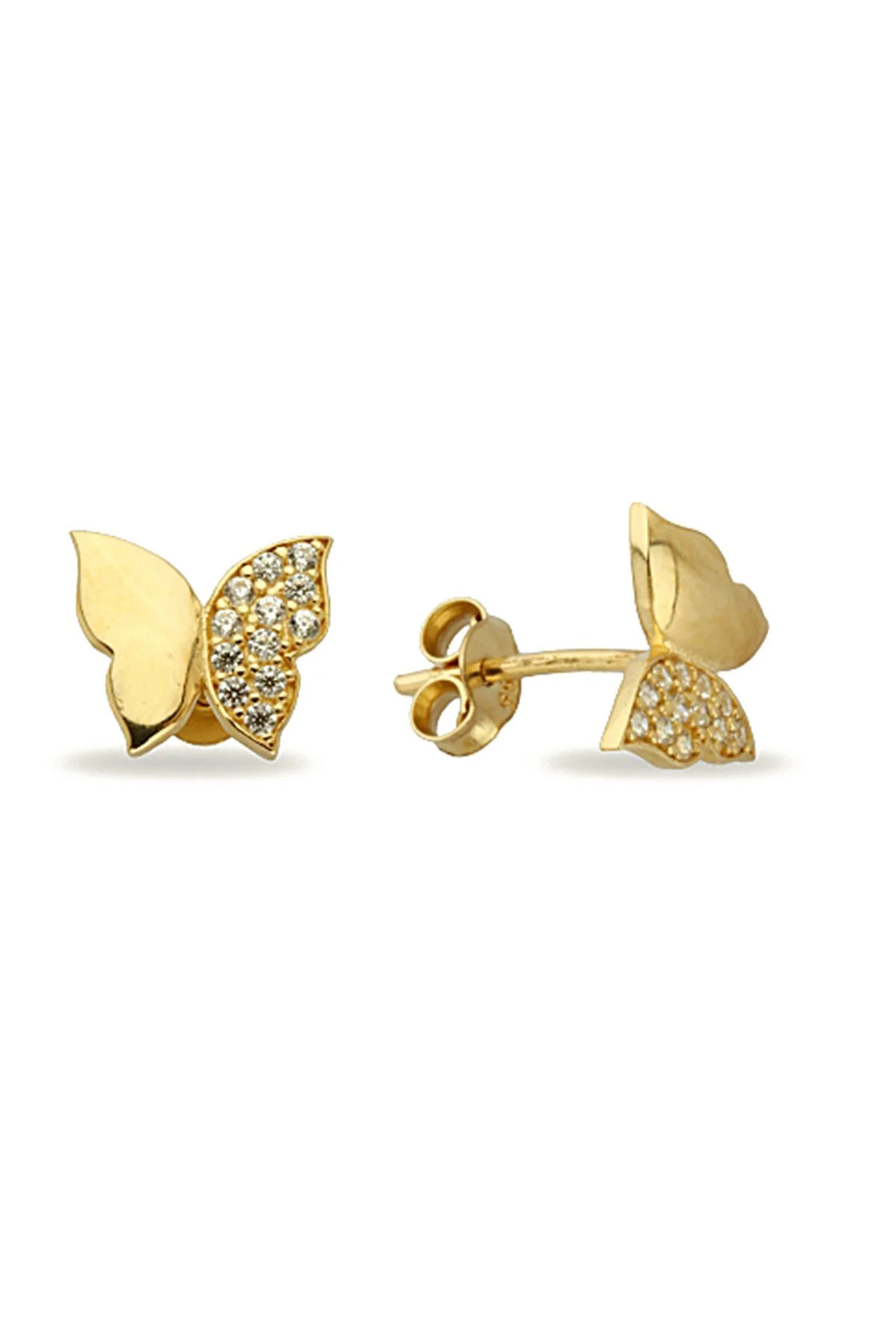 14K Gold | Ohrstecker mit Schmetterling KP500