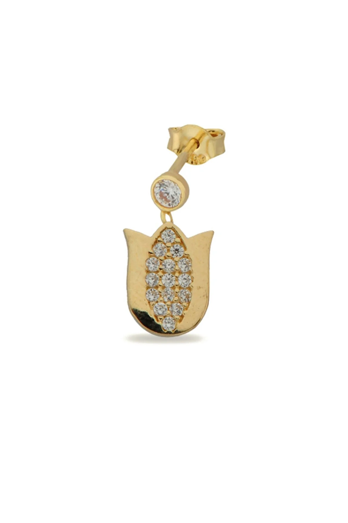 14K Gold | Ohrstecker mit Tulpe KP0263B