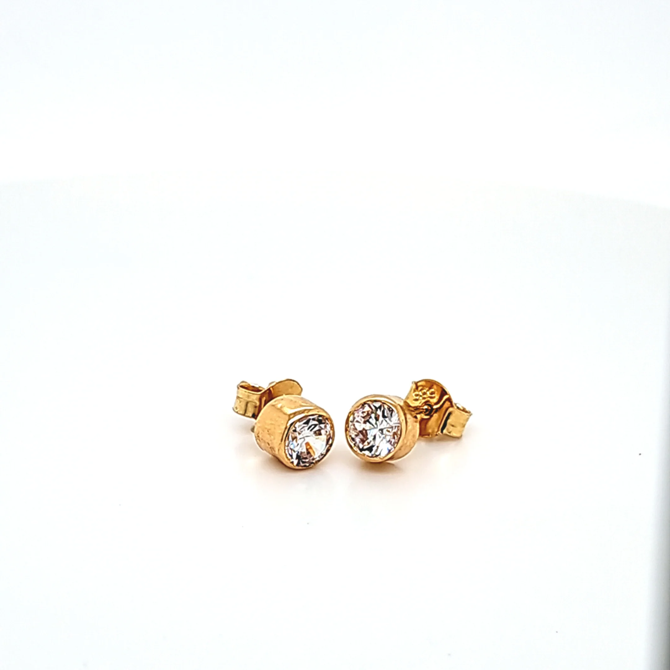 14K Gold | Ohrstecker mit zirkonia