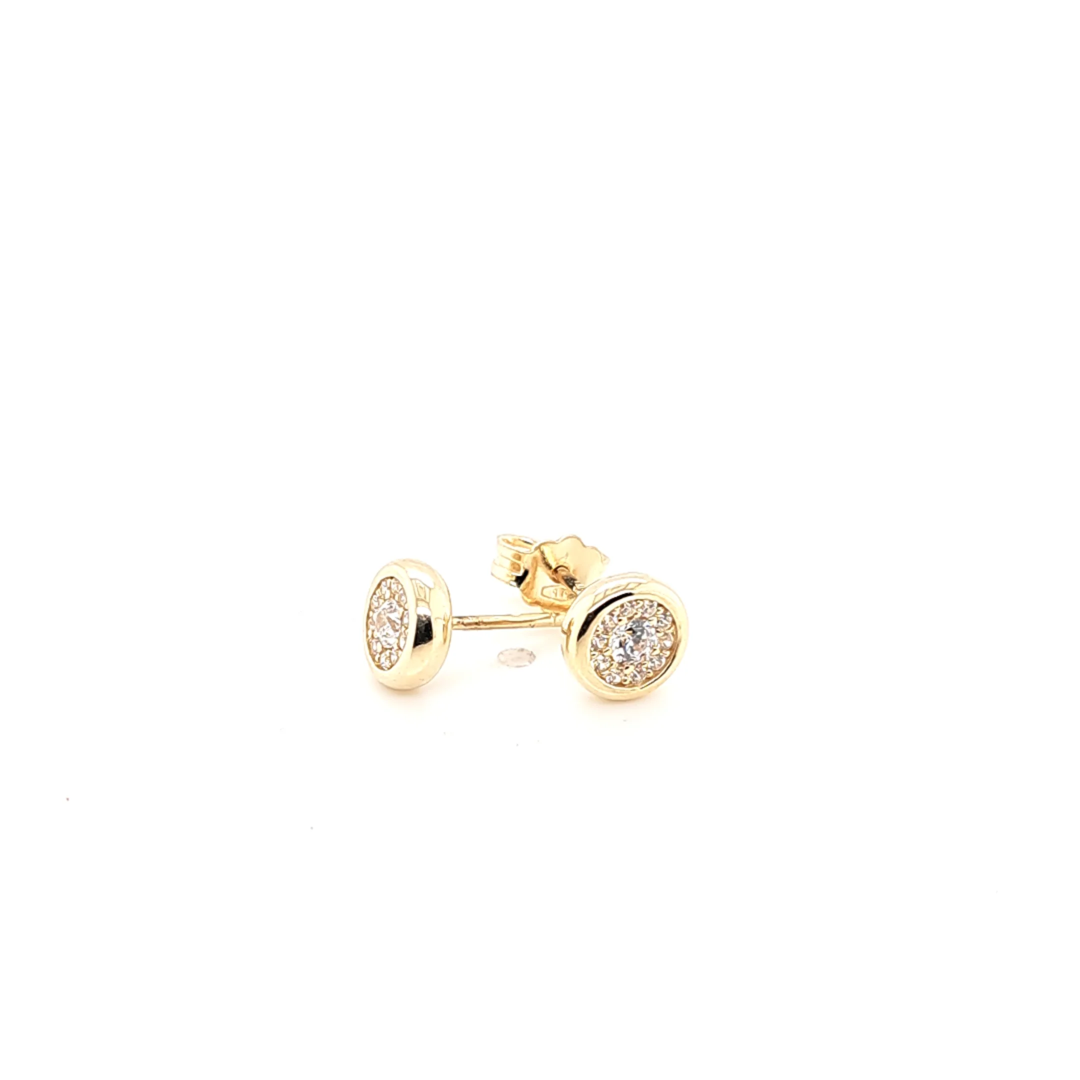 14K Gold | Ohrstecker mit Zirkonia