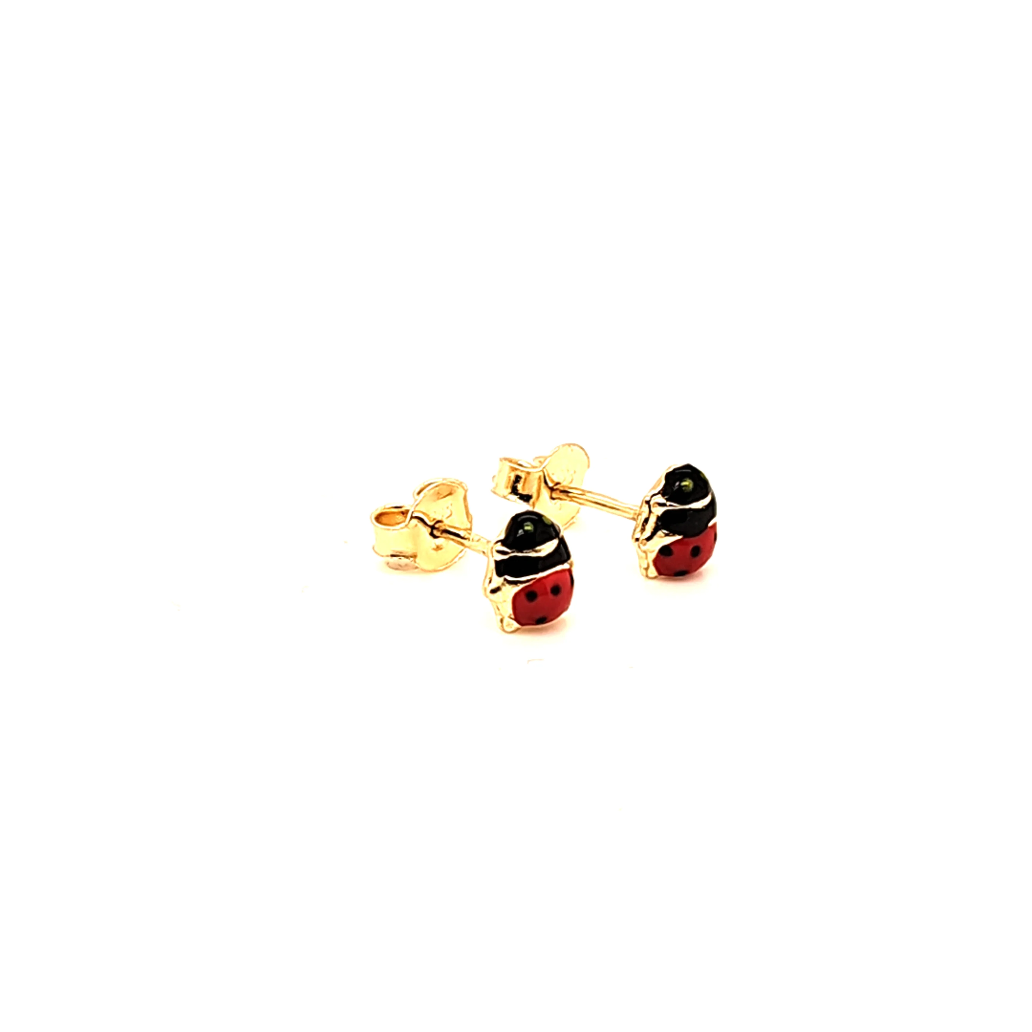 14K Gold | Ohrstecker mit Marienkäfer - Image 2