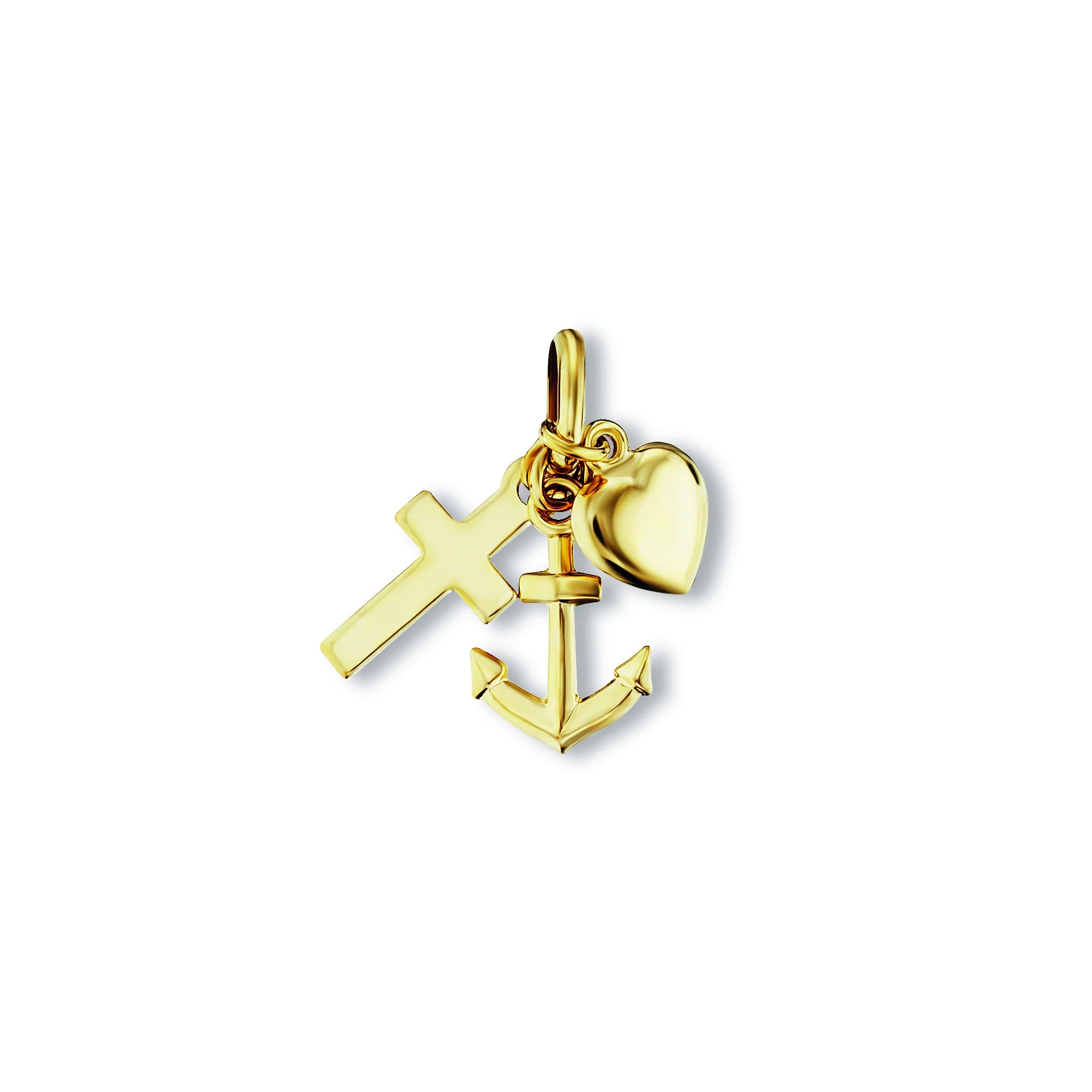 8K Gold | AnhÀnger Glaube Liebe Hoffnung