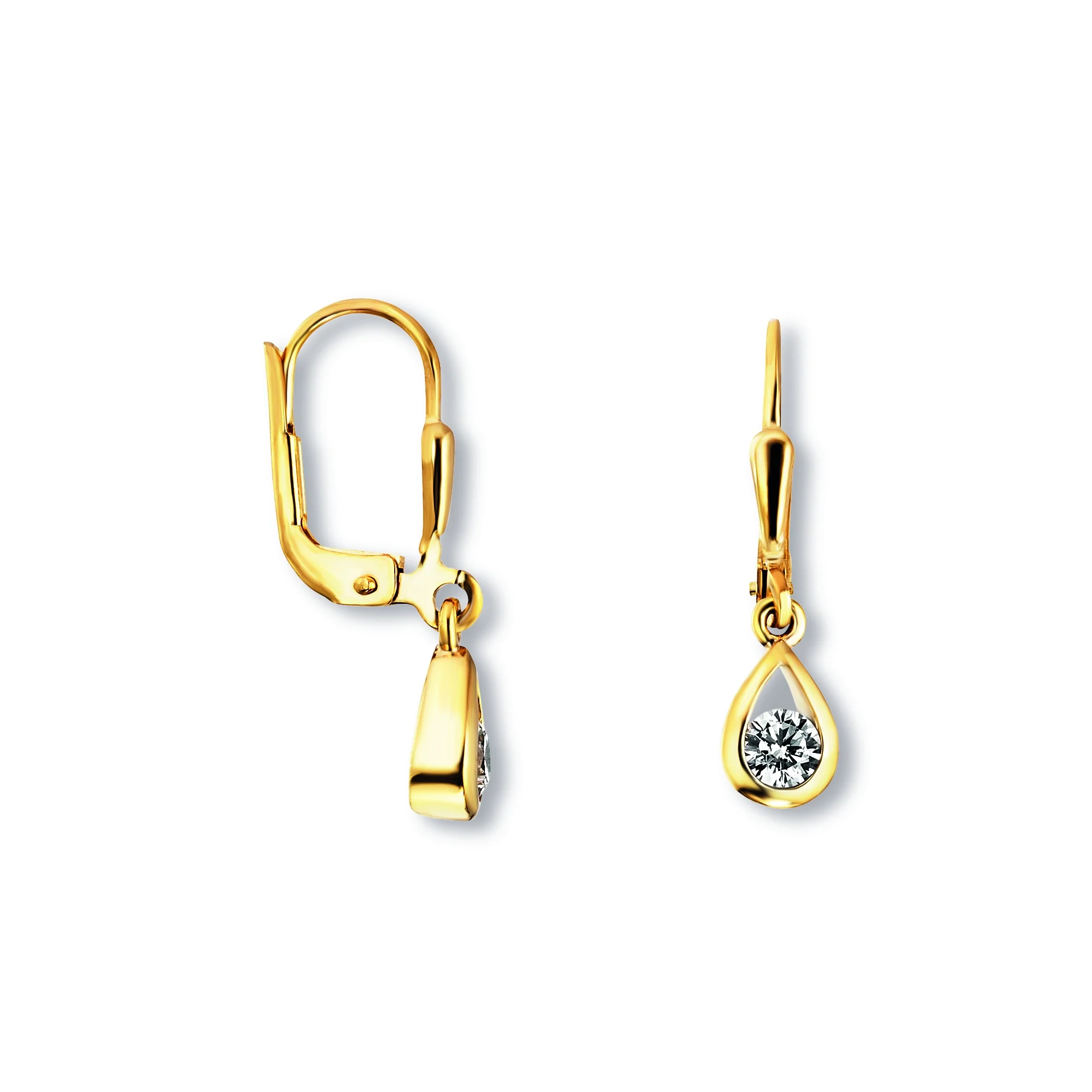 8K Gold | Ohrhänger Zirkonia