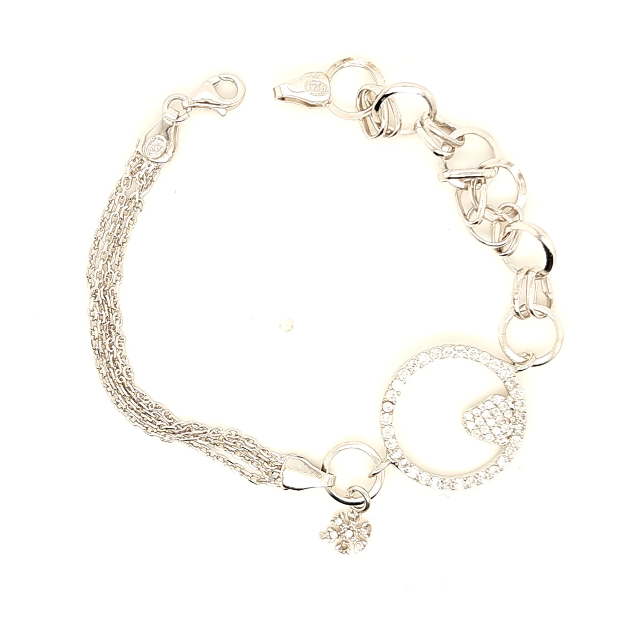 925 Silber |  Armband mit Zirkonia