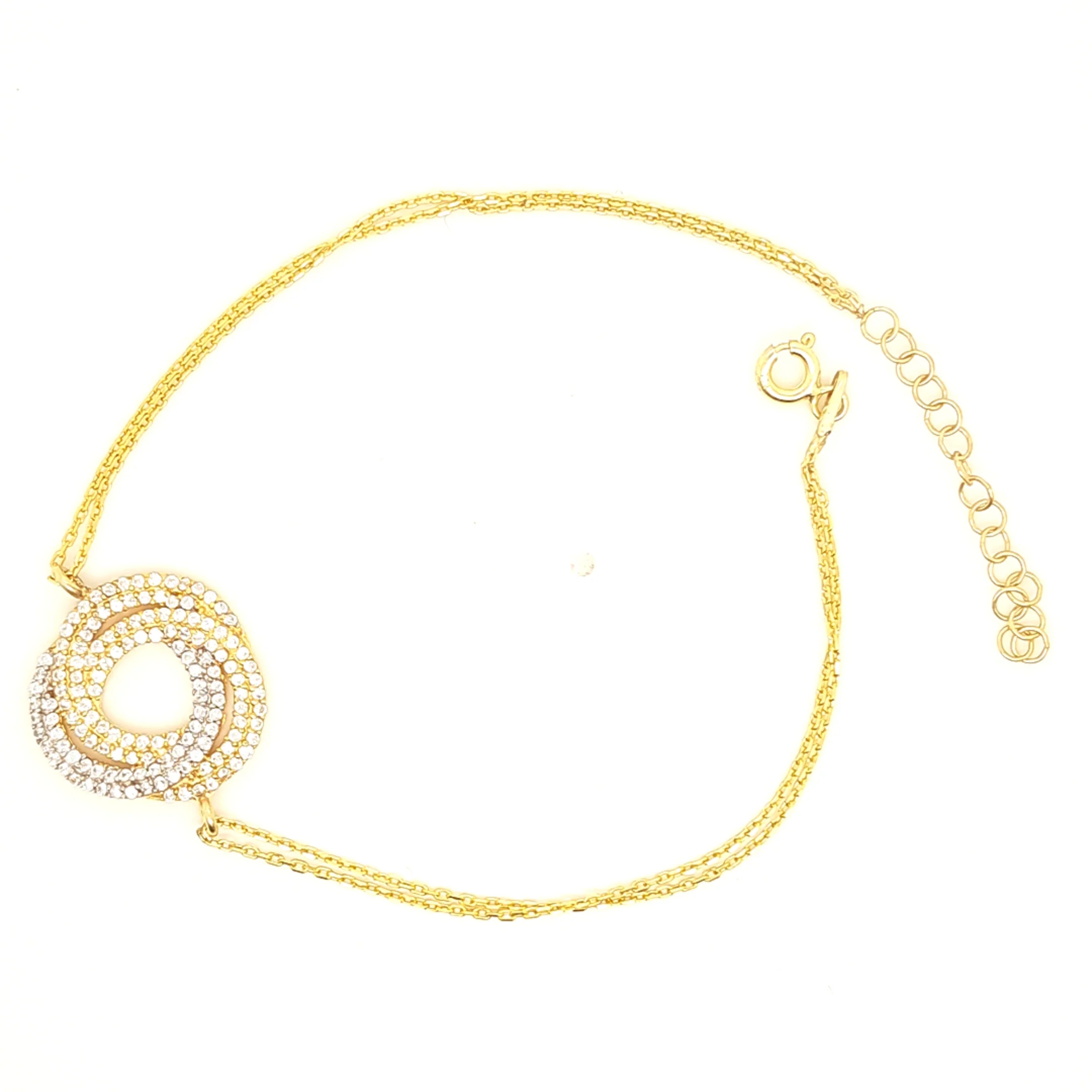 925 Silber |  Armband Rund mit Zirkonia