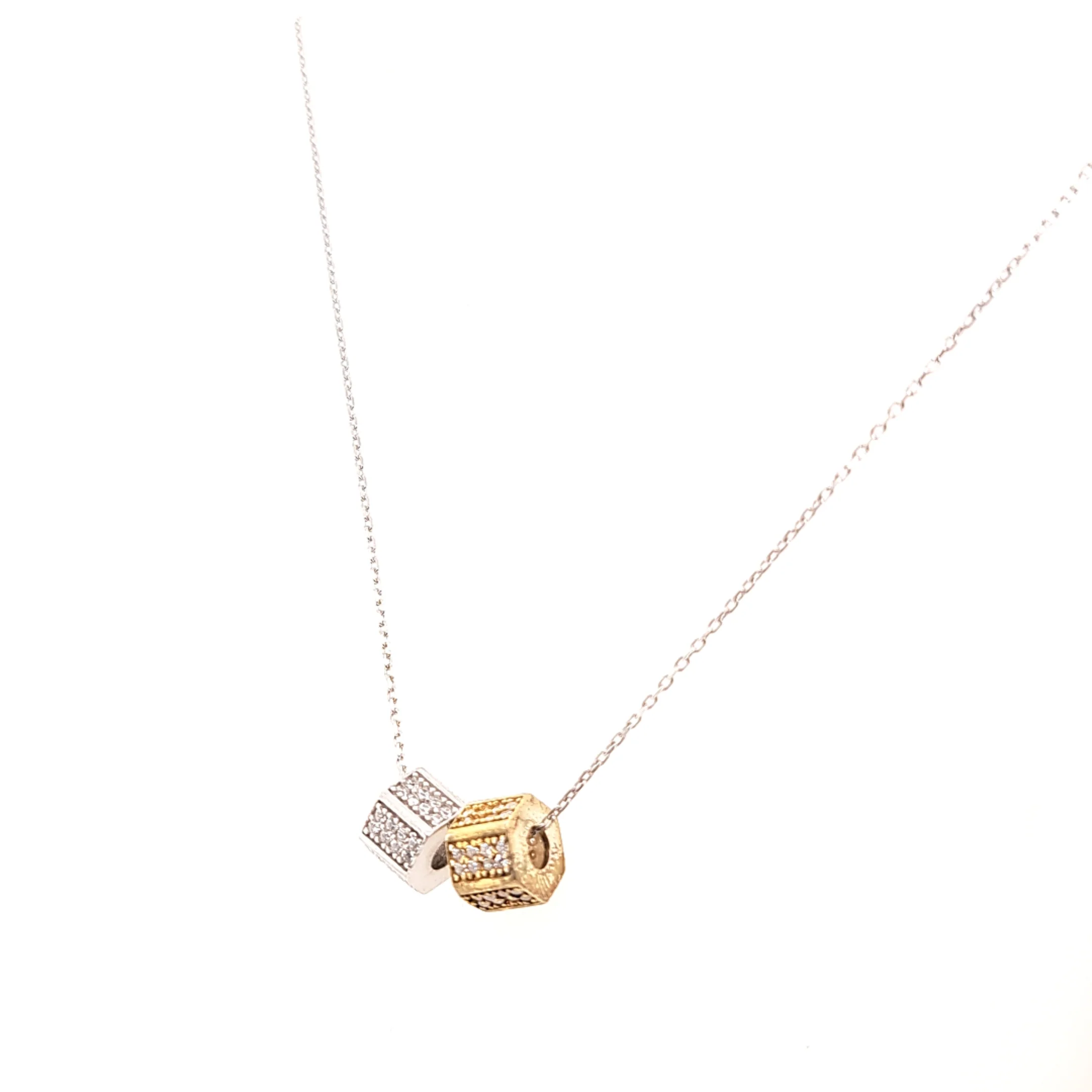 925 Silber | Halskette Kugel mit Zirkonia - Image 2