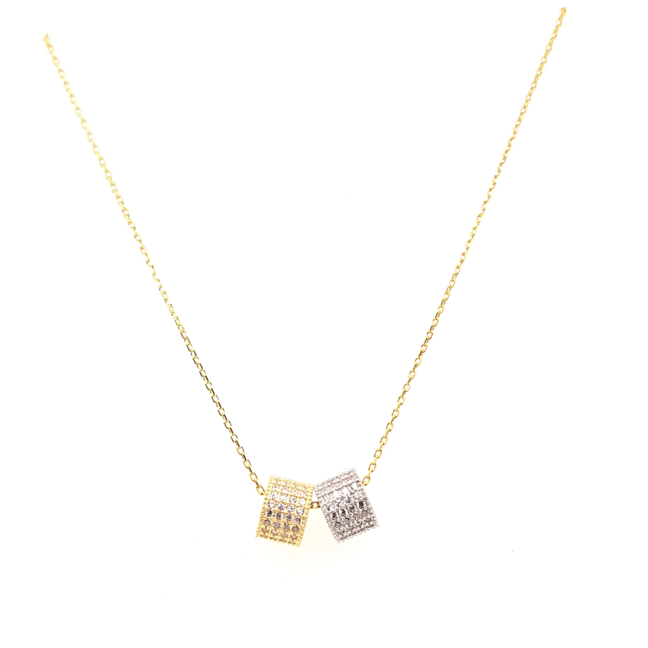 925 Silber | Halskette Kugel mit Zirkonia