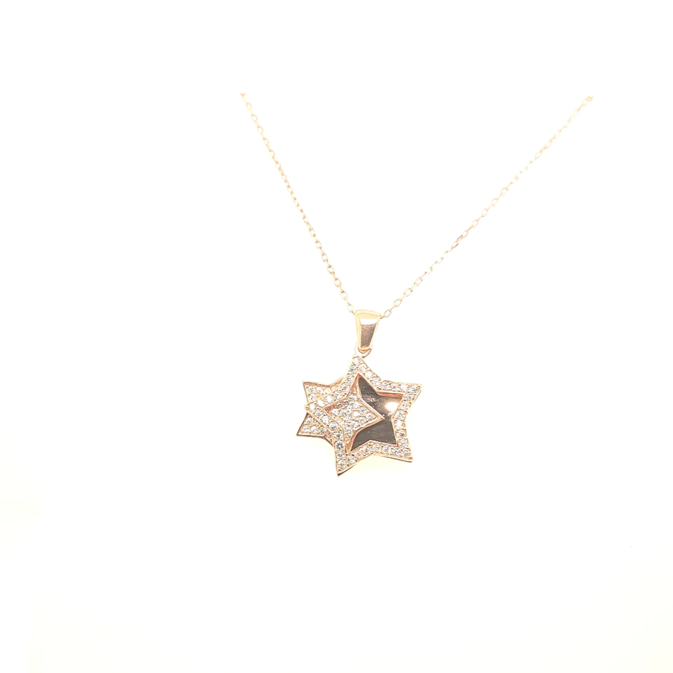 925 Silber |  Halskette Stern