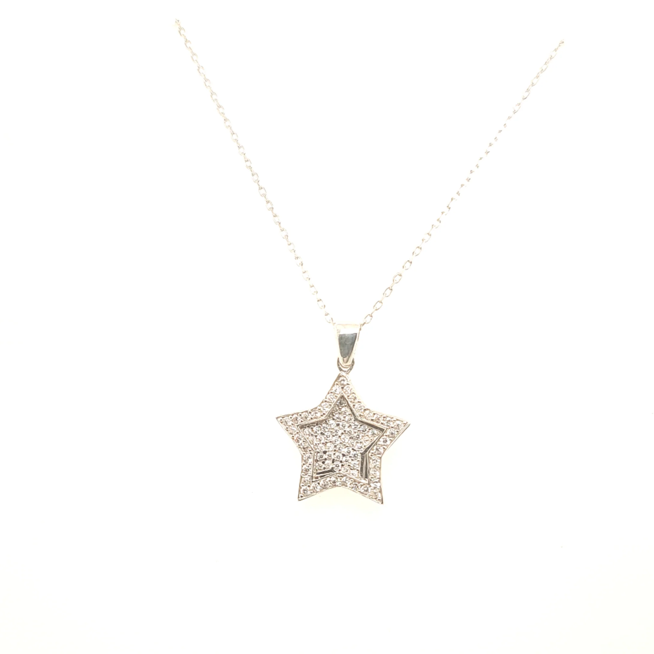 925 Silber |  Halskette Stern - Image 3