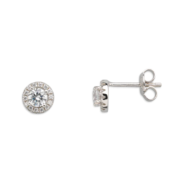 925 Silber |  Ohrringe SILVER CIRCLE HALO XENOX