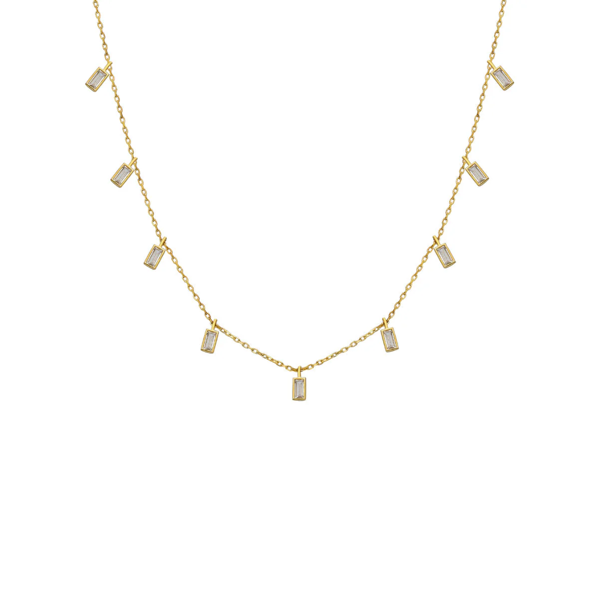 Baguette Charm Chain