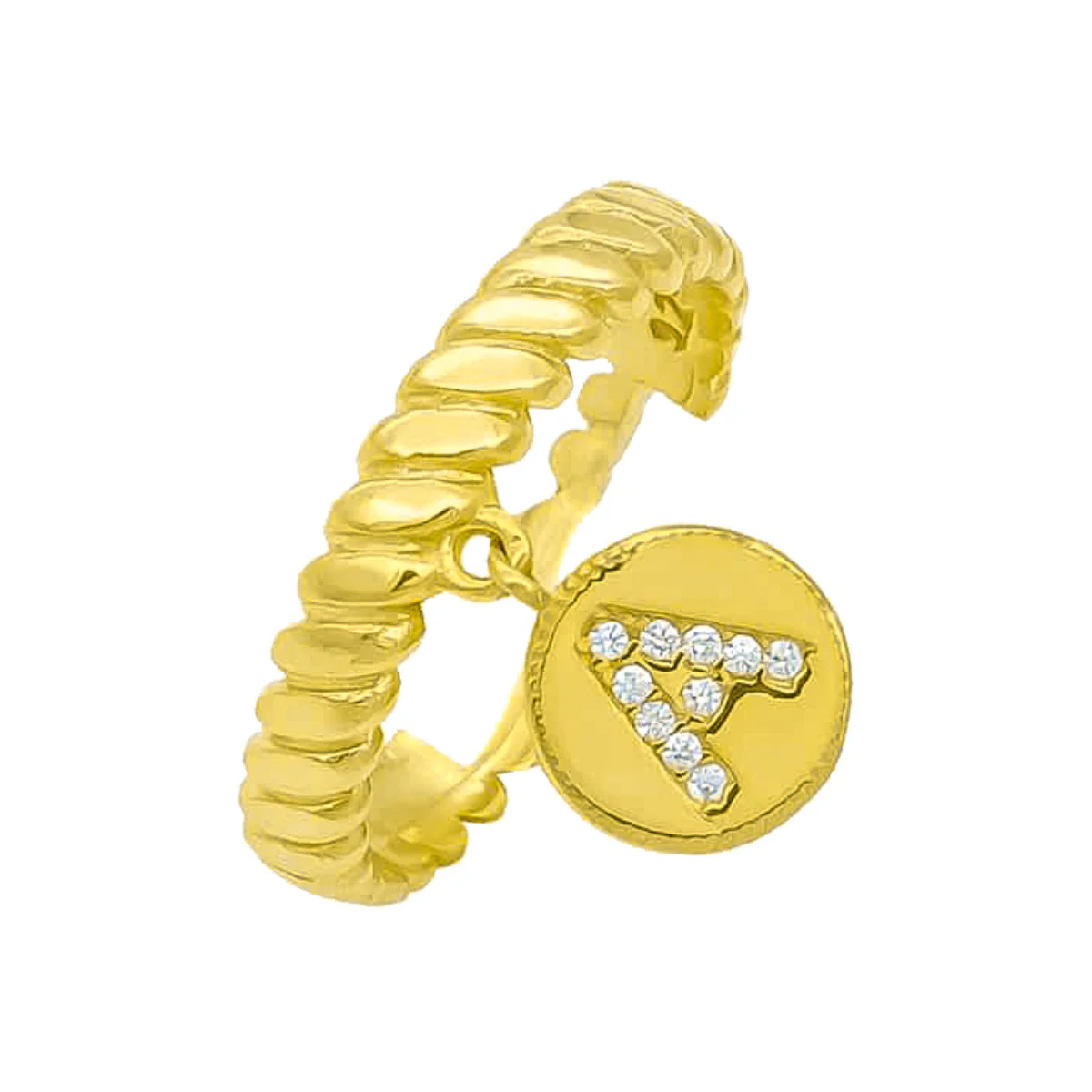 Burma Buchstaben Plättchen Ring