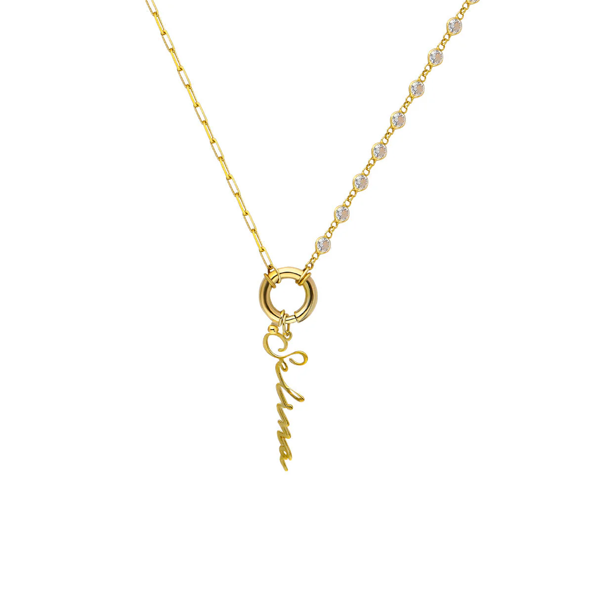 Chain Design Diamond Halskette Basic Signatur