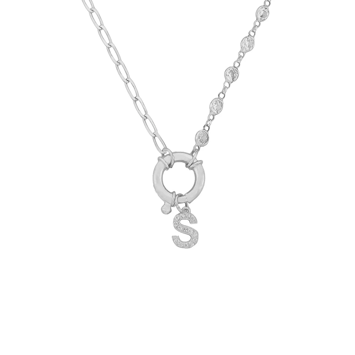 Chain Design Diamond Zirkonia Buchstaben Halskette - Image 2