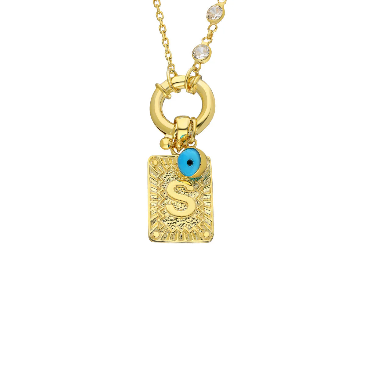 Chain Design Iced Buchstabe mit Nazar