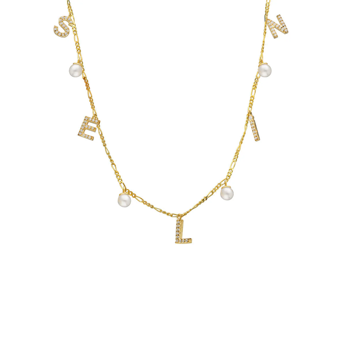 CHOCKER NAMENSKETTE MIT PERLE