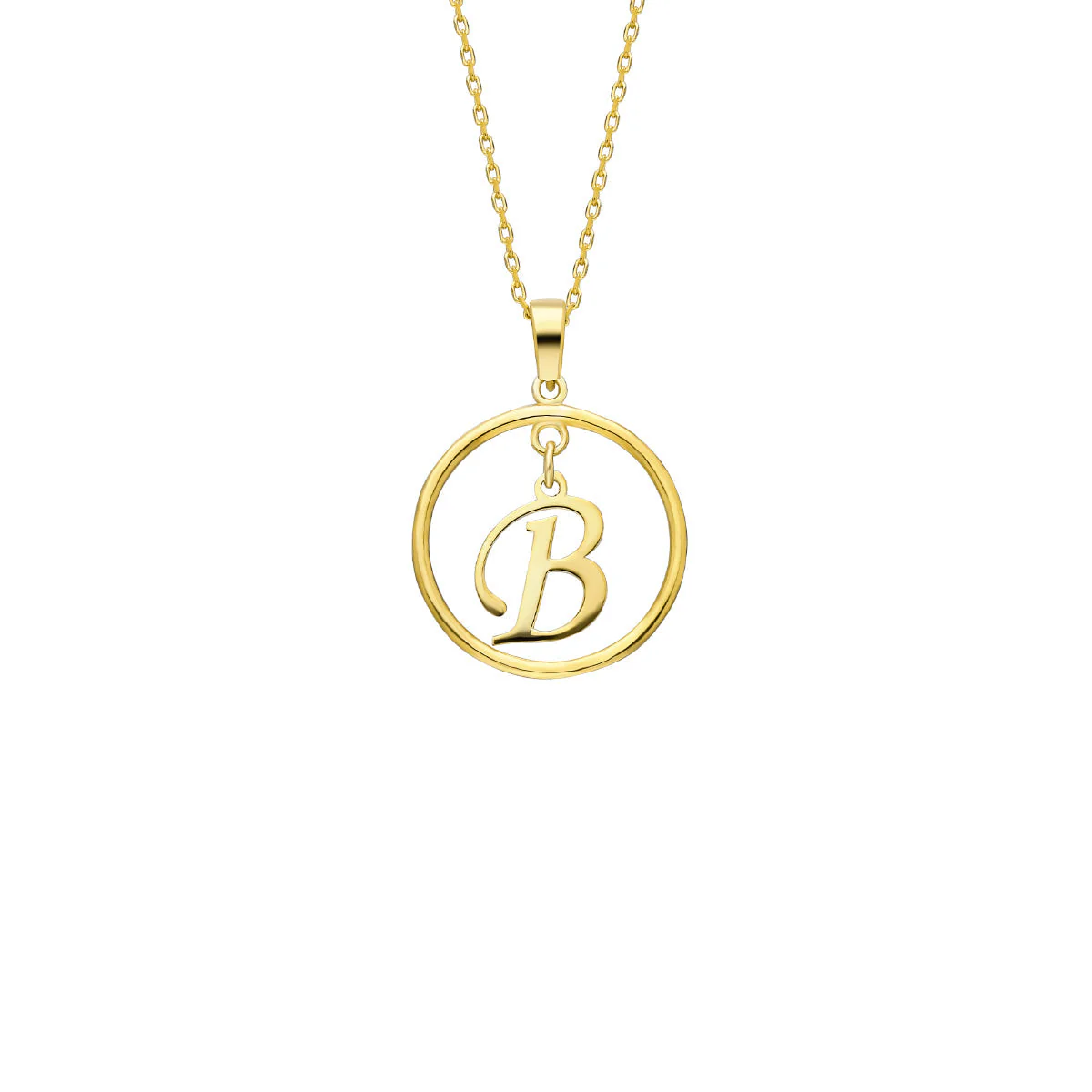 Circle Buchstaben Halskette