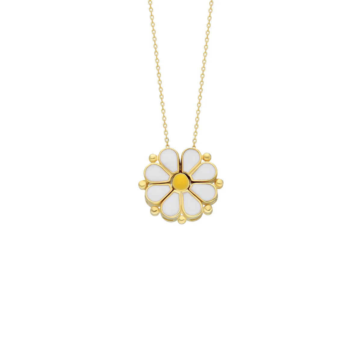 Colorfull Magnet Daisy Halskette