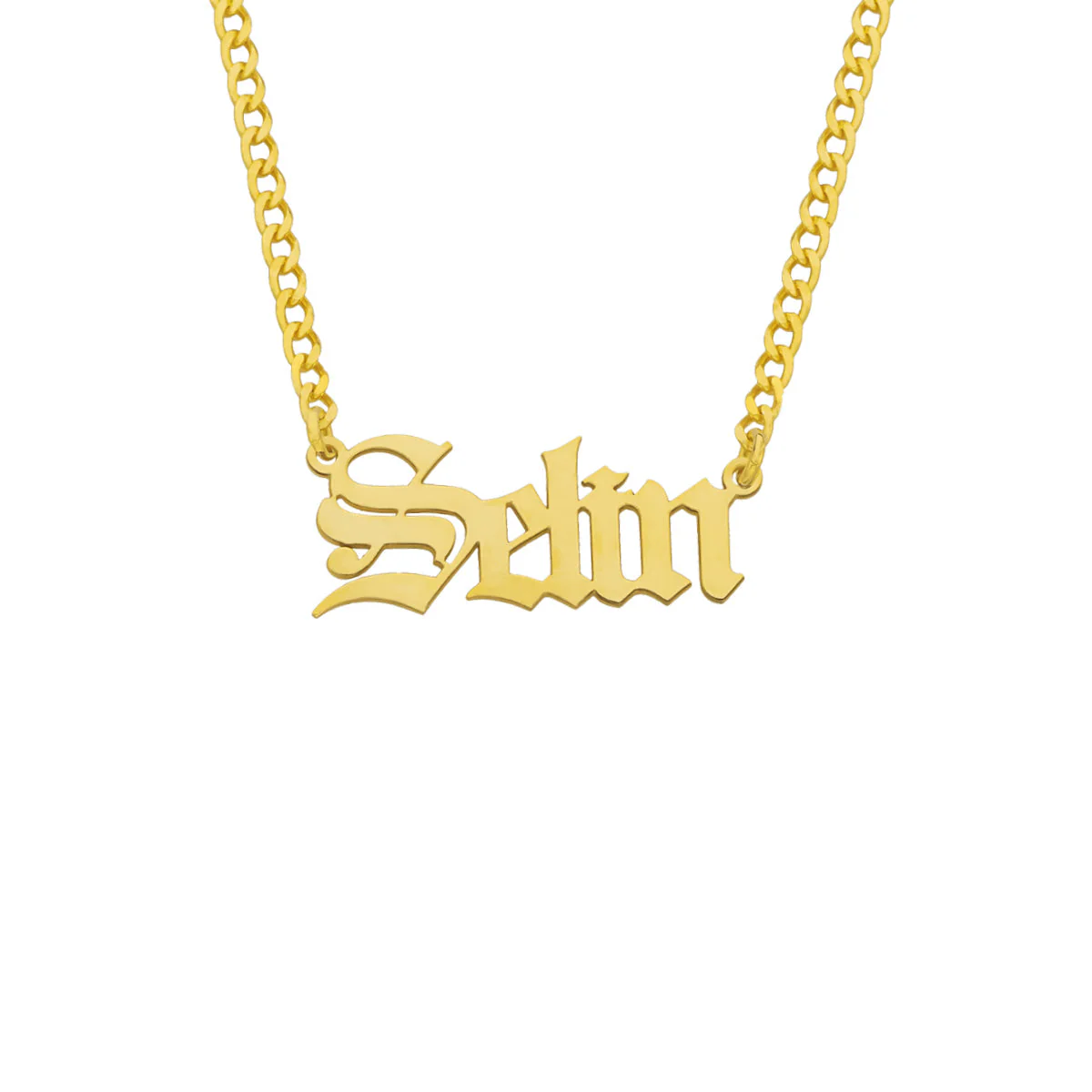 Cuban Link Namenskette Gothic