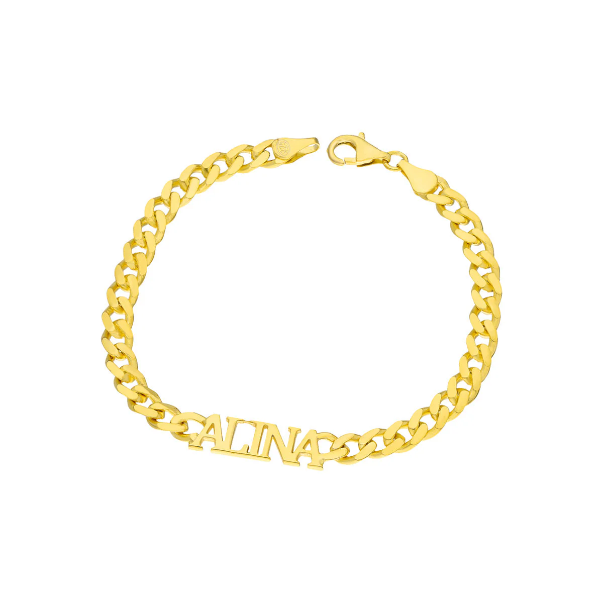 Cubanlink Namensarmkette Damen