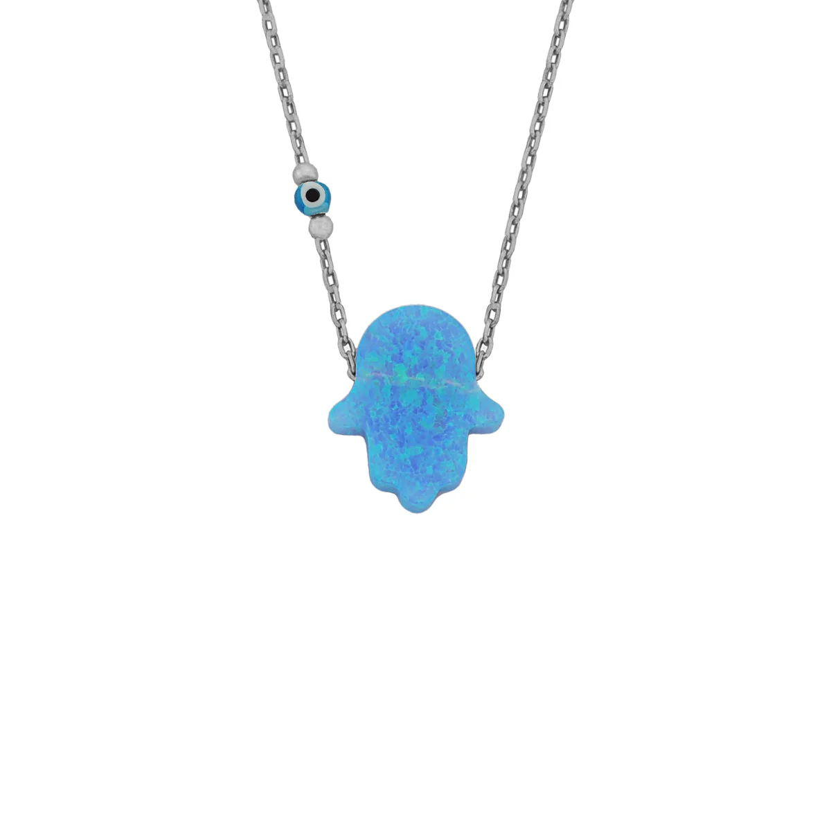 Fatimas Hand Opal Kette mit Nazar - Image 2