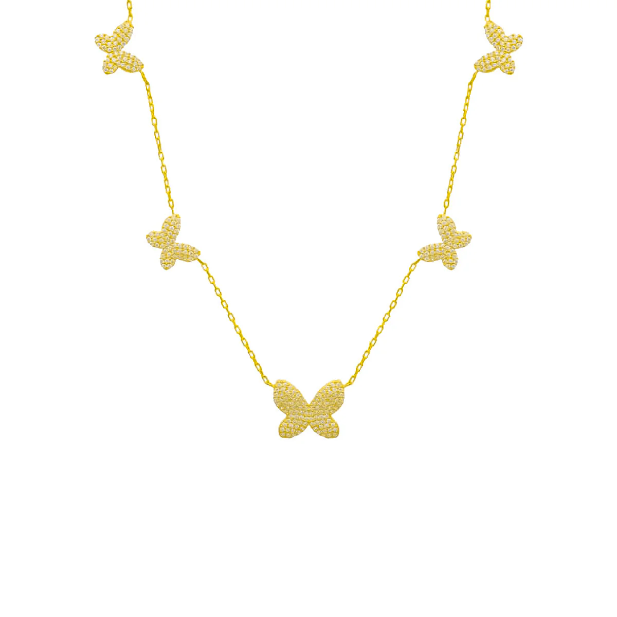 Halle Zirkonia Butterfly Chain