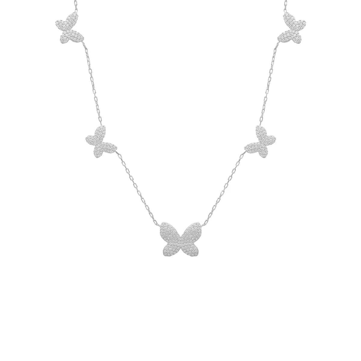 Halle Zirkonia Butterfly Chain - Image 2