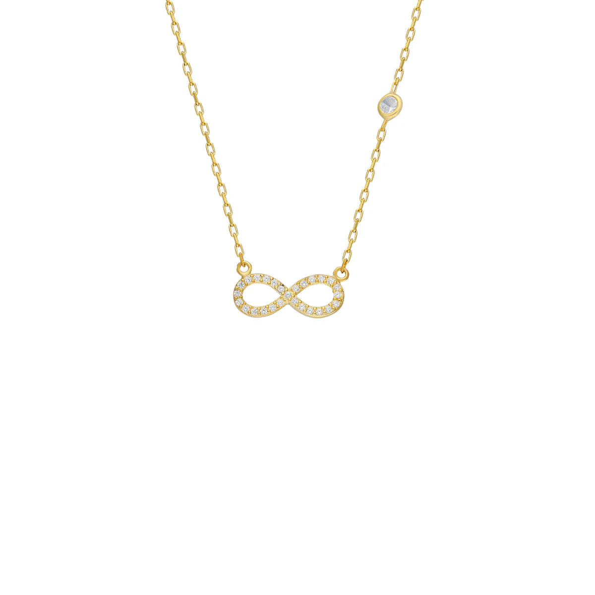 Infinity Halskette mit ZIRKONIA