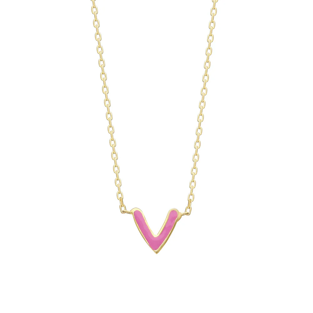 MINIMAL COLORFULL HEART NECKLACE