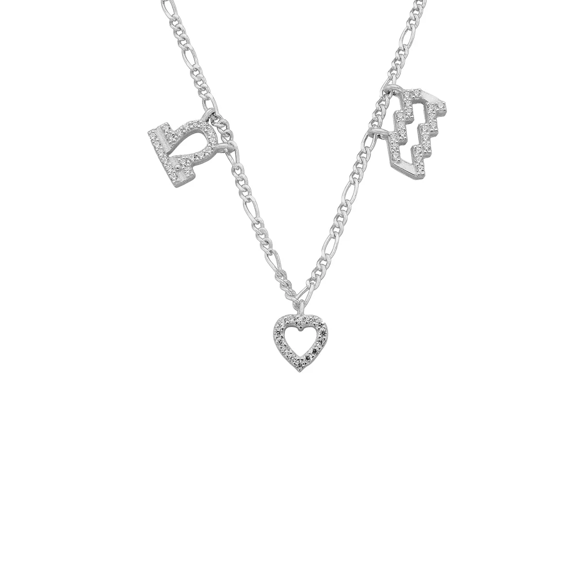 Sternzeichen Partner Kette mit Herz 2 - Image 2