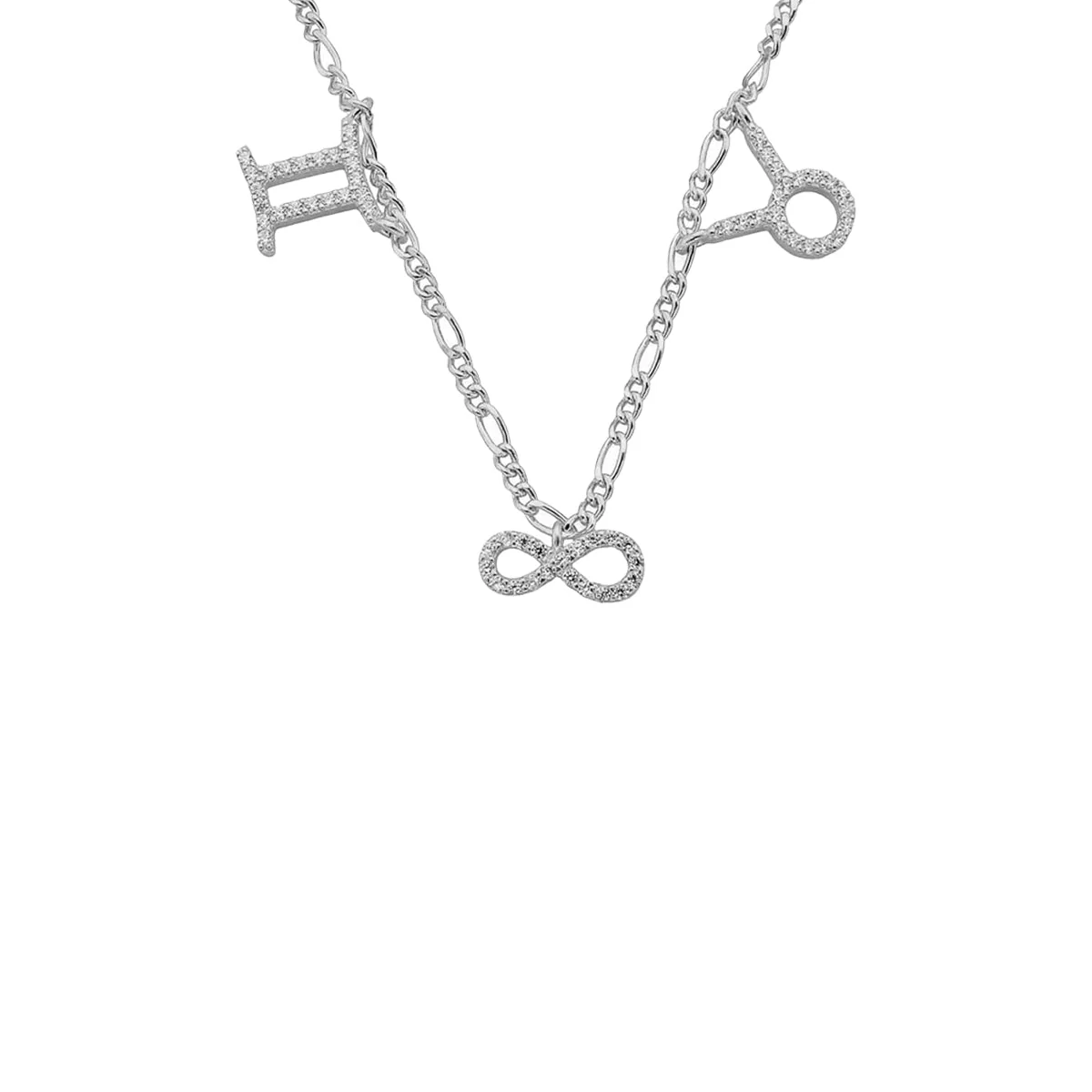 Sternzeichen Partner Kette mit Unendlichkeitssymbol - Image 2