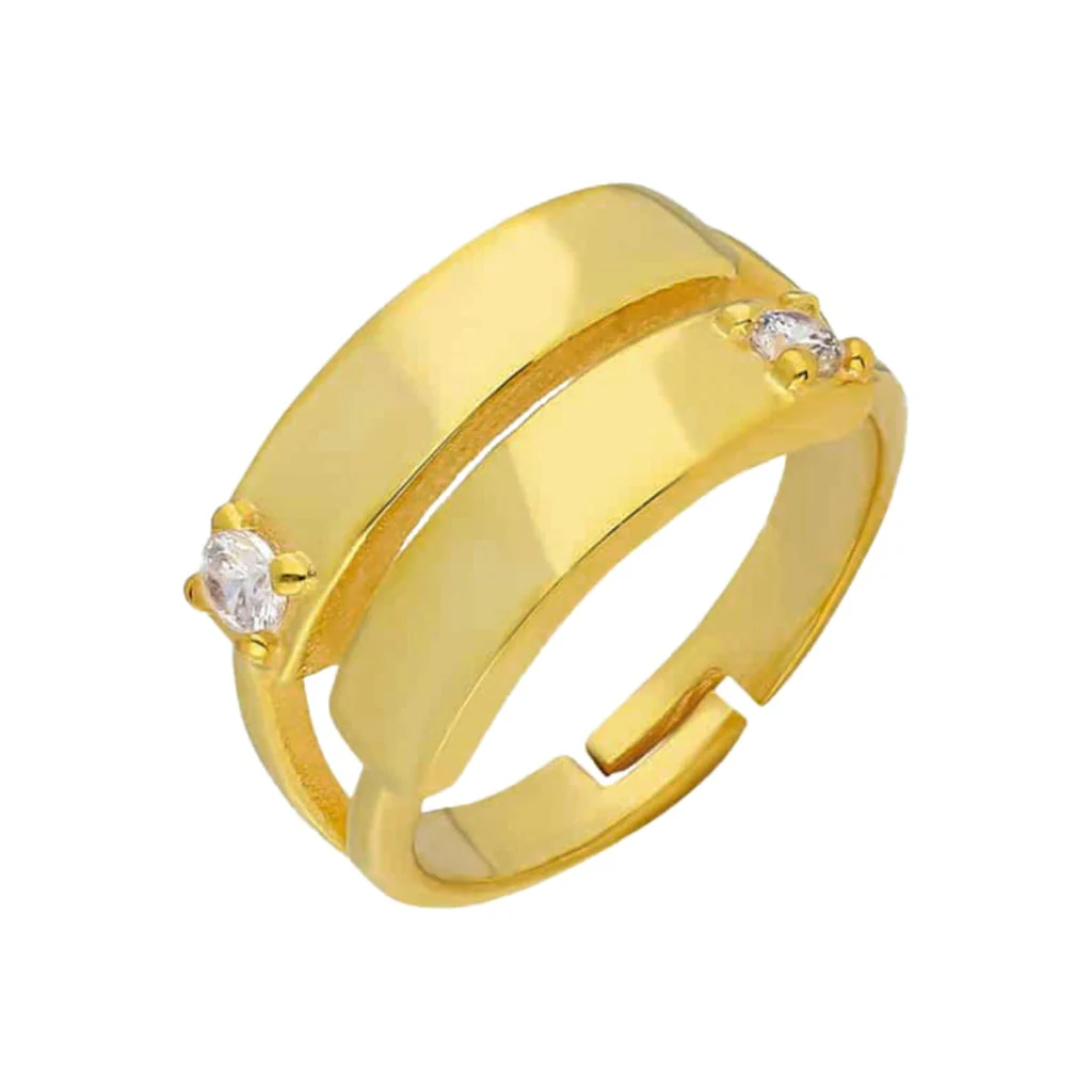 Two Zirkonia Ring