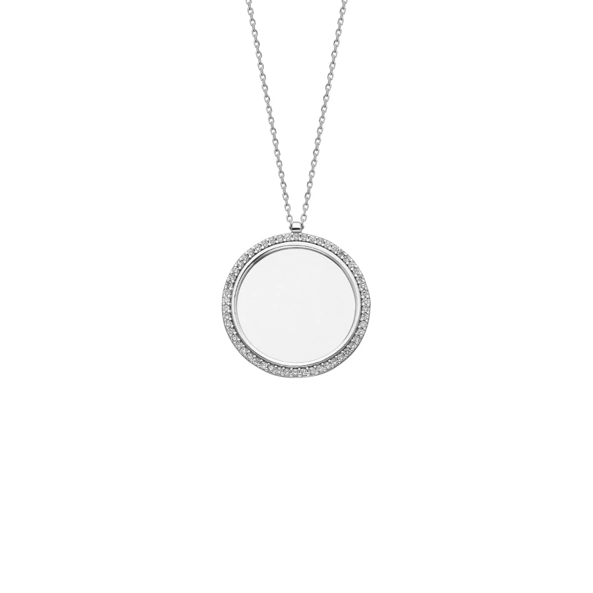 Zirkonia Plättchen Gravurkette - Image 2